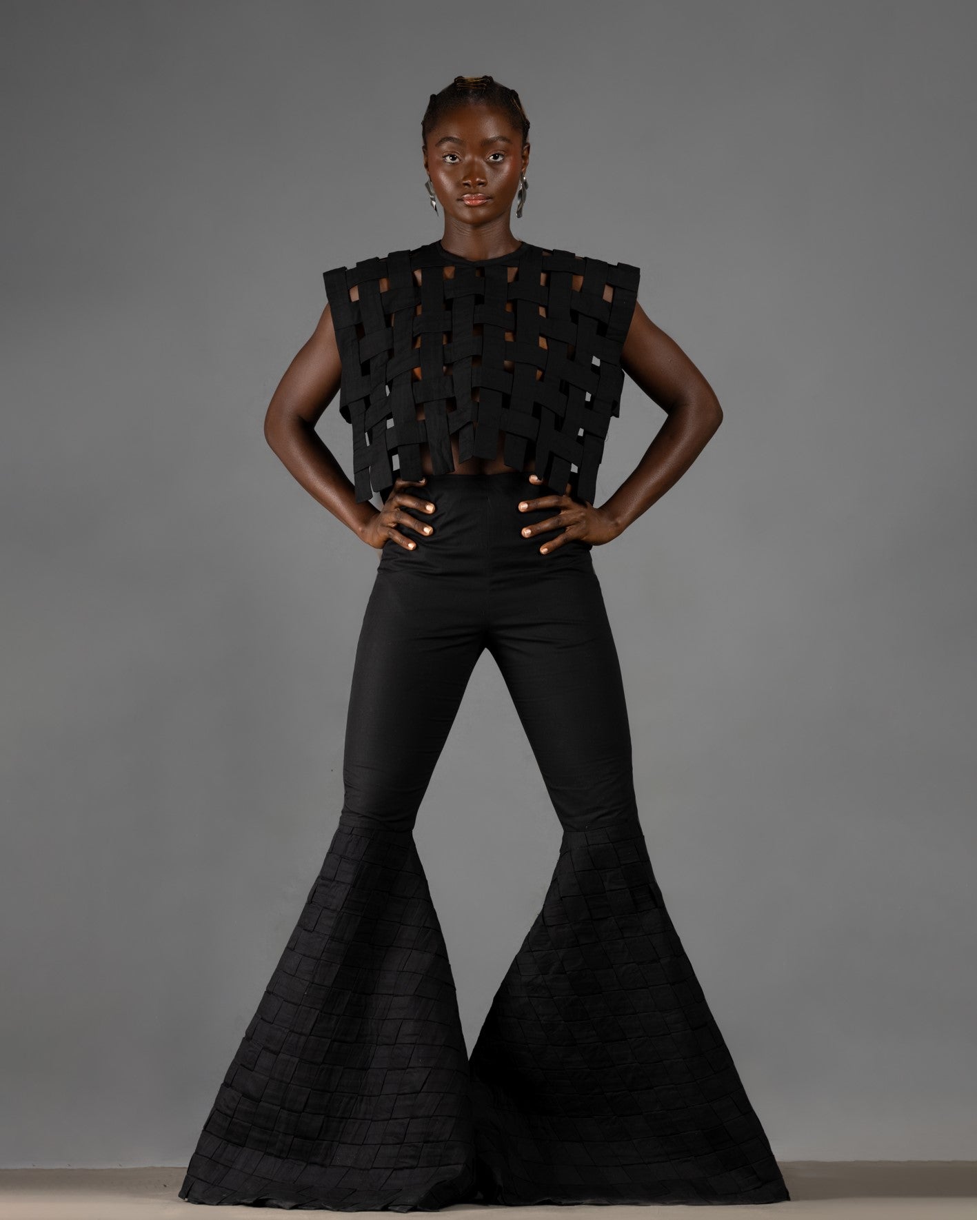 SQUARE WOVEN TOP