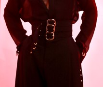 Tri Belted Pants Red