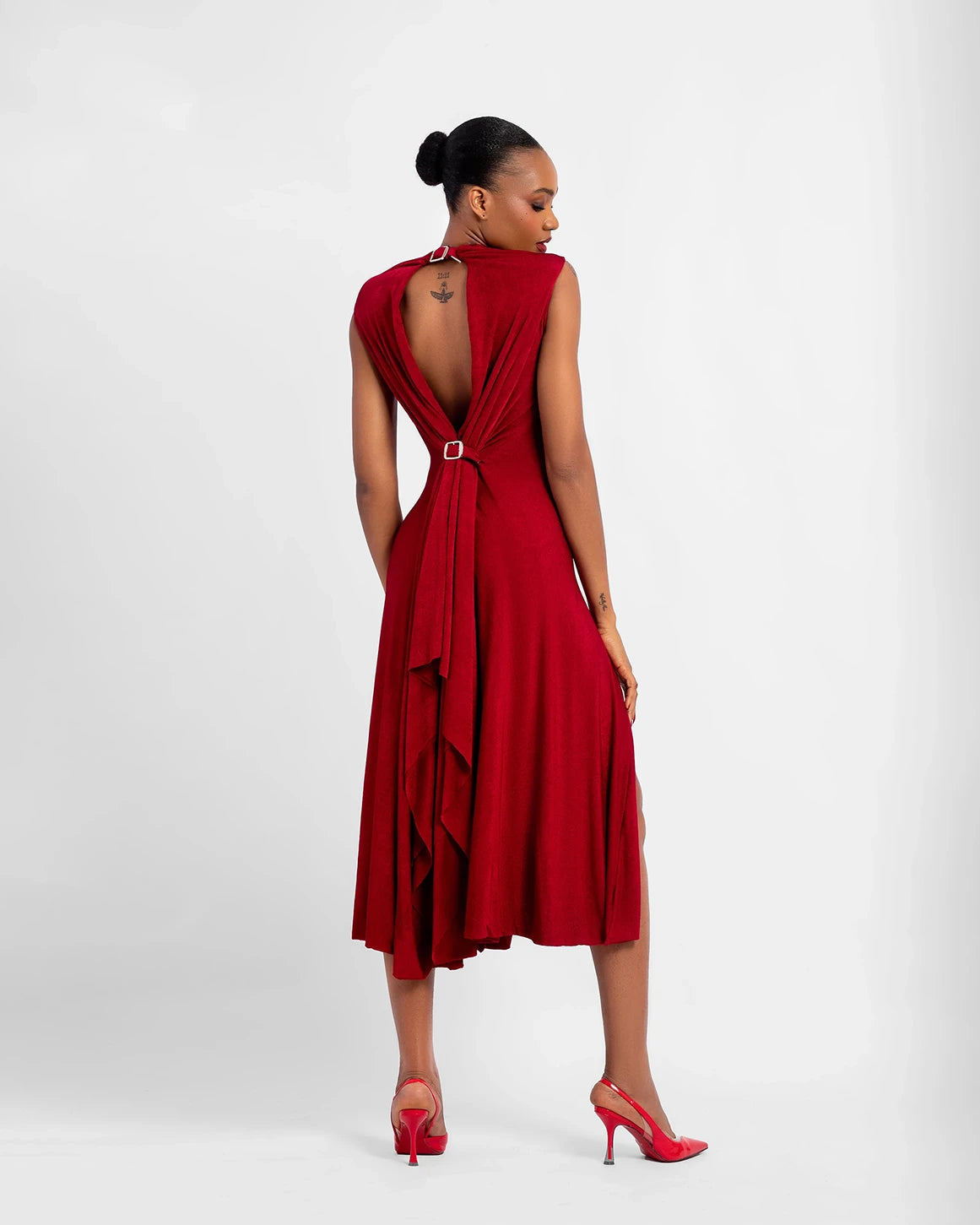 Udiaghebi Scupltured Silhouette Dress